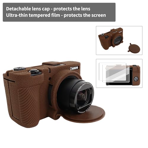 Protéger Canon PowerShot V1 des rayures étui silicone écran - 4