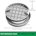 Round Stainless Steel Manhole Cover for Grass, Invisible Sewage Basin Covers/Sump Pump Cover Lid - 16 20 24 28 30 36 40 Inch Diameter, Septic Tank Lid(Dia 15.7IN/40cm)