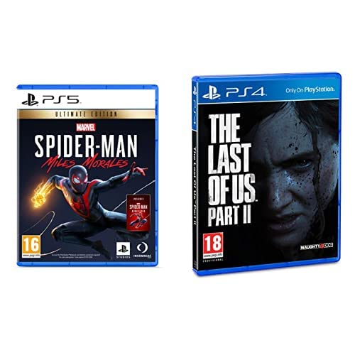 Image of Sony PS5 Marvel's Spiderman Miles Morales Ultimate Edition&The Last Of Us Part II (PS4)