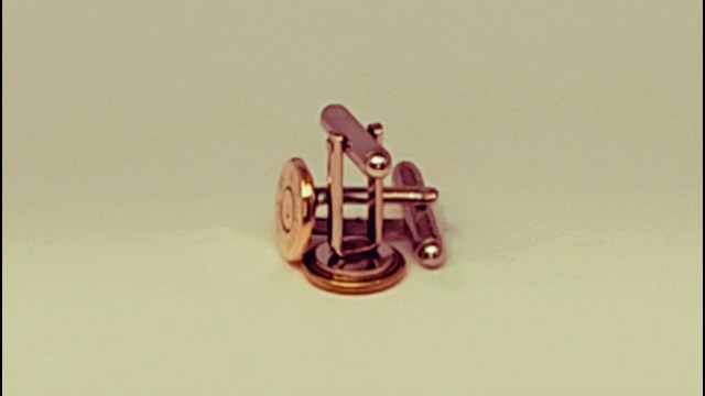 Mancuernas 45 Long Colt acabado en latón, par miniatura 7