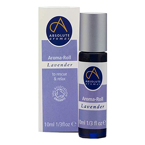 Absolute Aromas Lavendel Aroma Roll-on Roller Ball - Enthält 100% reines, natürliches, ätherisches Lavendelöl aus biologischem Anbau Cover