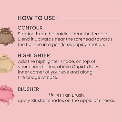Image of CHEEK-A-BOO Blusher & Highlighter Palette For Face Makeup | Shade-02,