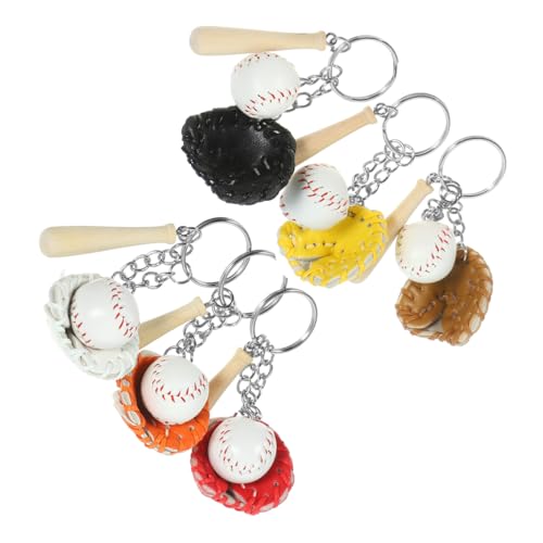 Porte-clés baseball pour paquet à dos lot de 6 mini bijoux de sac pour l'école