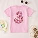 GLIGLITTR Birthday Girl Shirt Toddler Baby Girls 1st 2nd 3rd 4th 5th Bday Outfit Sweet Donut One Two Three Four Five Tee Tops(3T,Pink)