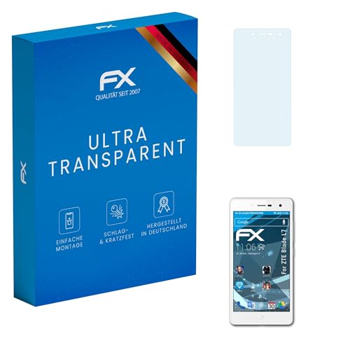 atFoliX Lámina Protectora de Pantalla compatible con ZTE Blade L7 Película Protectora, ultra transparente FX Protector Película (3X)