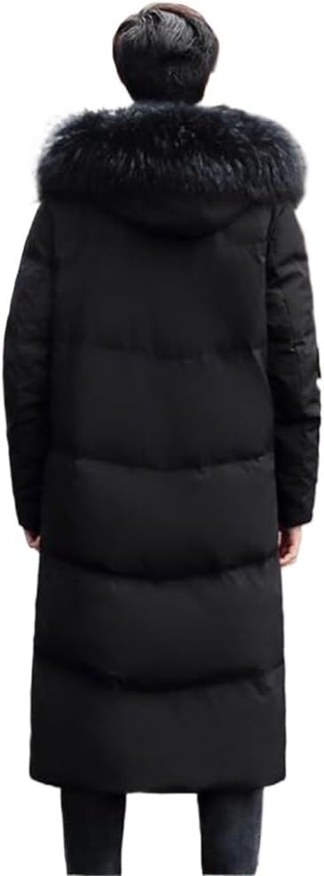 VIDI Winter Wear In The Long Down Jacket Men Over The Knee Thick Korean Version Of The Student Coat