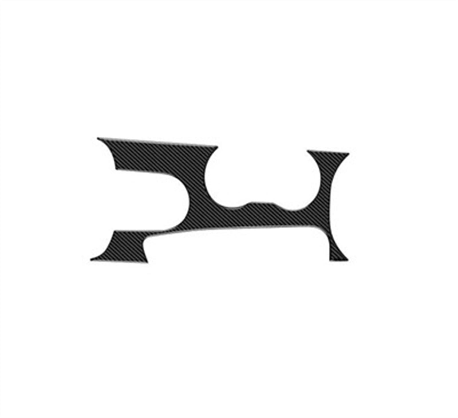 Real Carbon Fiber Car Gearshift Panel Decoration Center Console Sticker Cover for Ford for Mustang 2015-2022 Anti-dust