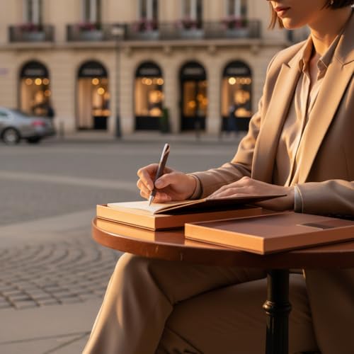 Image of Teak Wood Customized Diary With Pen - 2 in 1 Combo for Corporate Gifts Ideas, Office Diary With Name - Ideal Corporate Gifts for Employees, Premium Dirayi Pen Combo for CorporateGifts (Brown S1)