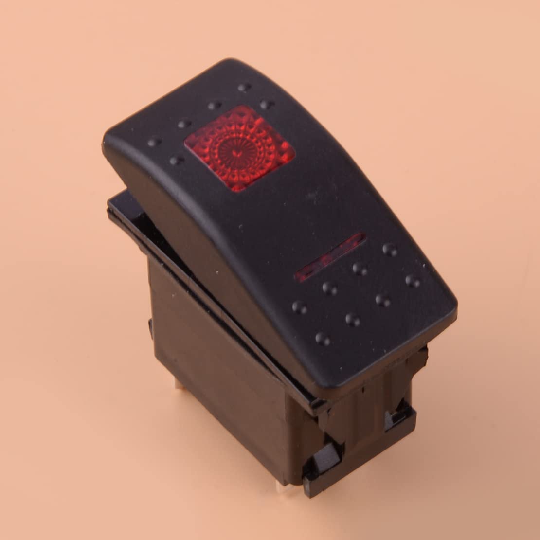 beler Interrupteur à Bascule pour générateur de lumière LED Rouge 308-1038 pour Bateaux, Voitures et camions