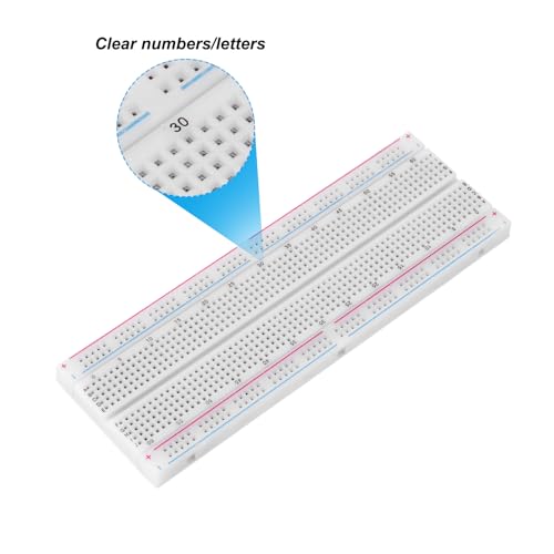 Platine d'expérimentation sans soudure 830 points PATIKIL pour prototype PCB - Lot de 6 - 4