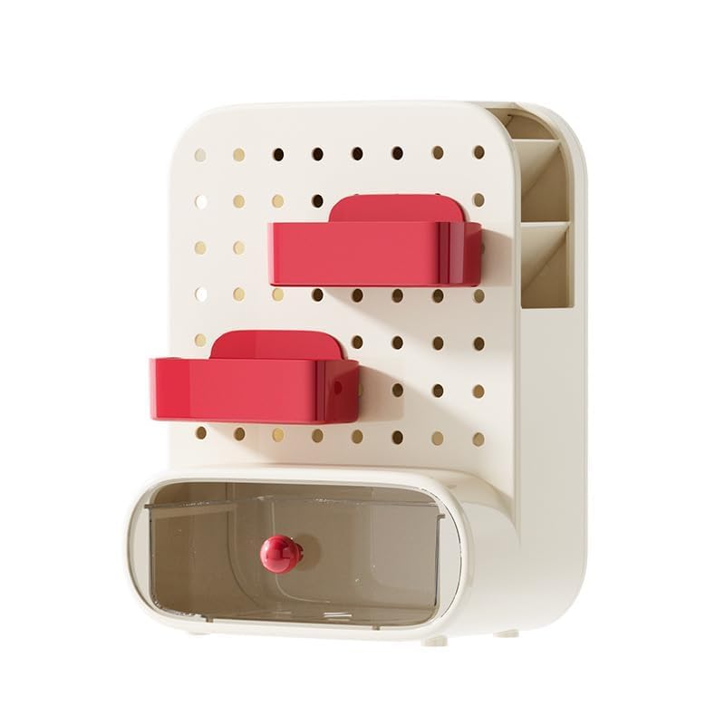 Bayleef Desktop Hole Board Storage Box Desk Stationery Finishing Artifact Storage Rack Penholder Office Study Table Storage Rack space saving-image-14