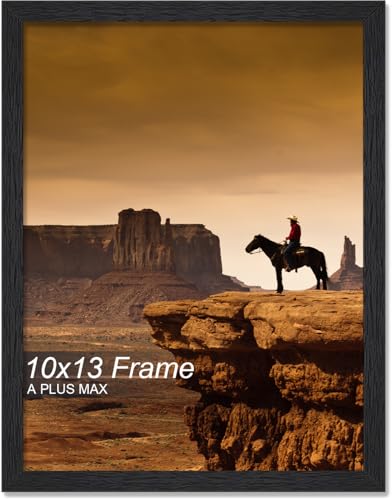 A PLUS MAX 10x13 Picture Frame Black Light Weight Wall Mount
