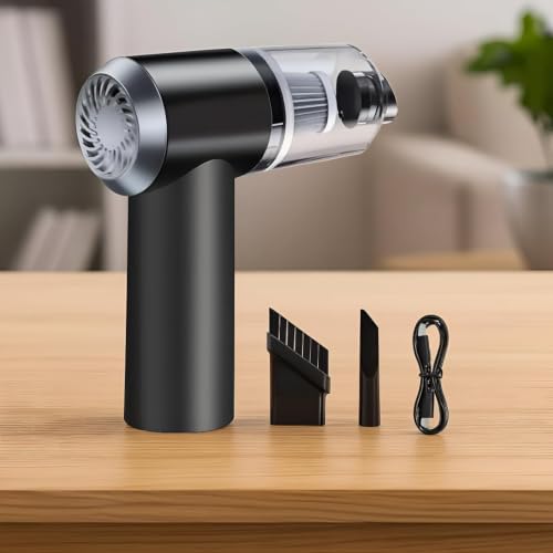 Image of Mini Vacuum Cleaner for Electronics - USB Rechargeable Portable Handheld Dust Remover with Strong Suction for Keyboard, Camera, Stove, Microwave, Laptop, Makeup Bag & Small Spaces