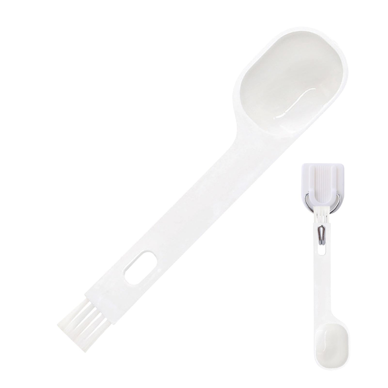Geruwam Espresso Brush, Espresso Cleaning Brush With Spoon Head, Reusable Coffee Cleaning Tool For Grinder Kitchen