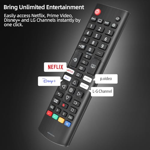 Image of Universal Remote Control Replacement for LG-TV-Remote, Compatible with All LG LED OLED LCD Webos 4K 8K UHD HDTV HDR Smart TVs