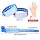 Id Armband Erwachsene, 100 Pack Event VIP Festival Armbänder Einweg PVC Armbänder Sicherheits Armband für Mann Frau Teenager (Blau)