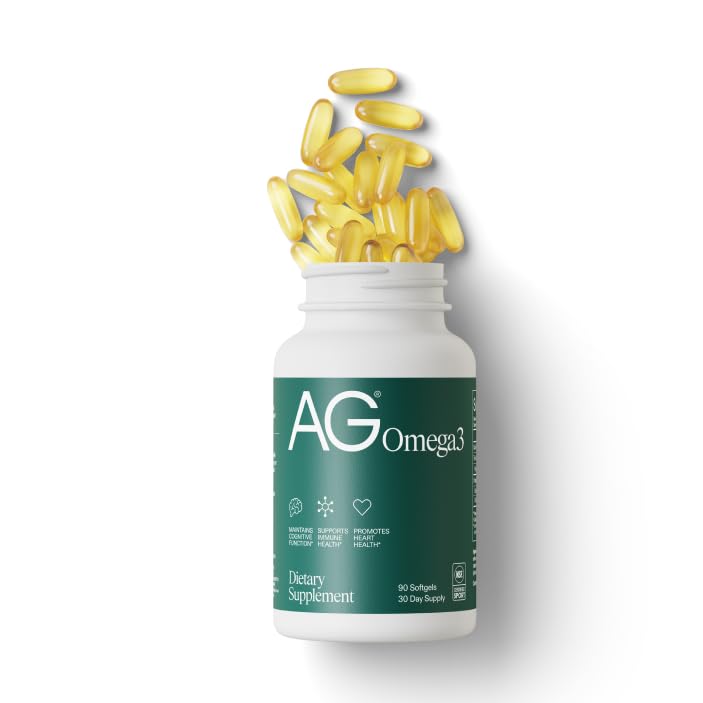 AG1 Omega 3 Fish Oil 2000mg EPA & DHA Supplement from Wild-Caught Fish | Athletic Greens Supplement