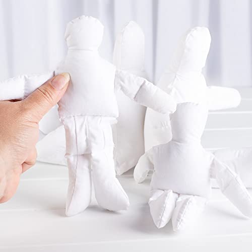 Grupo de 4 cuerpos de muñeca de tela 8 y 12 pulgadas miniatura 4