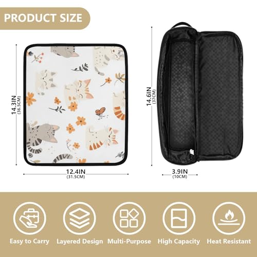 Bolsa de Viaje para Herramientas de Cabello Resistente al Calor miniatura 4