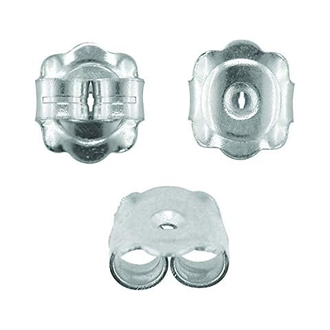 BJC® Sterling Silver 925 7mm Extra Large Heavy weight Earring Backs / Scrolls / Butterfly Backs Cover