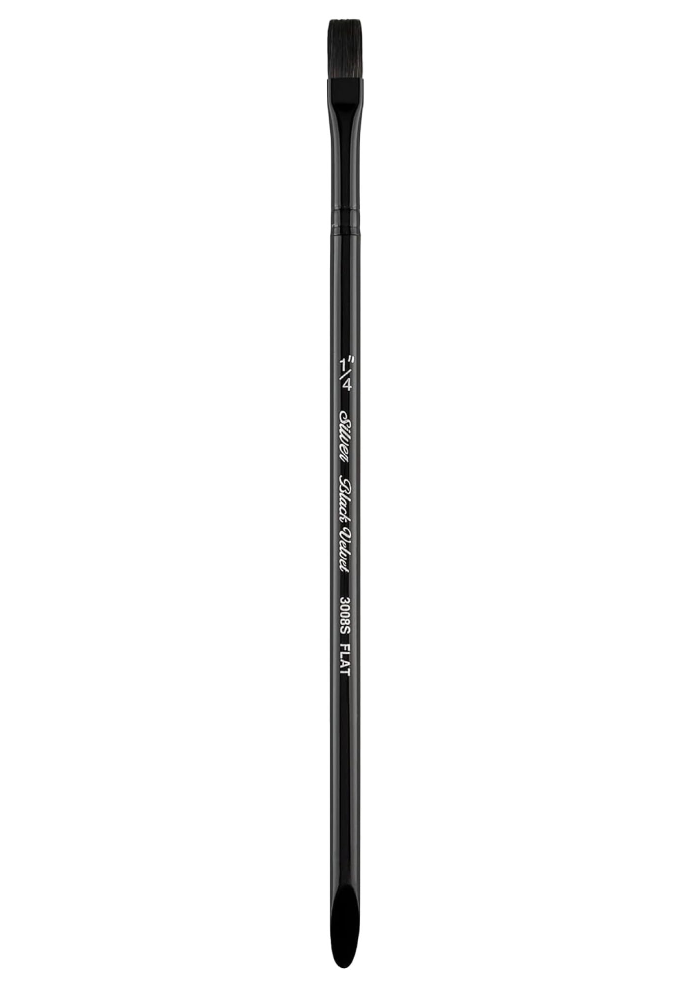 Silver Brush Limited Blackone Silver Brush Square Wash Short Handle Brush, Squirrel And Synthetic Blend, Black, 6 Mm