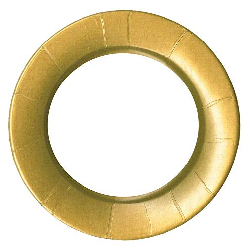 Caspari Linen Border Paper Dinner Plates in Gold - 16 Count Caspari Linen Border Paper Dinner Plates in Gold - 16 Count