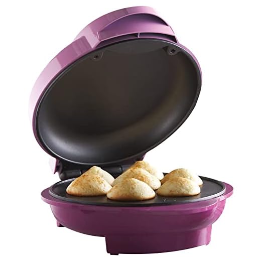 Brentwood Mini Cupcake Maker Machine Non-Stick, 7, Pink