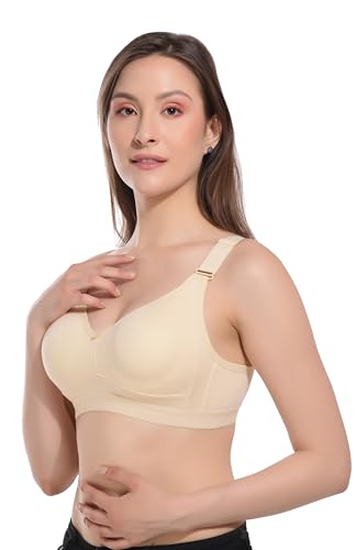 Image of Viral Girl Women's Wire-Free Cotton Hosiery Bra | Non-Padded, Full Coverage, Adjustable Straps | Soft Comfortable Innerwear with Hook & Eye Closure for Everyday Use