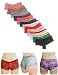 MoDDeals Woman's Plus Size Floral Lace Cheeky Boyshort Elastic Waist Underwear Panties 12 Pack (2X/3X)