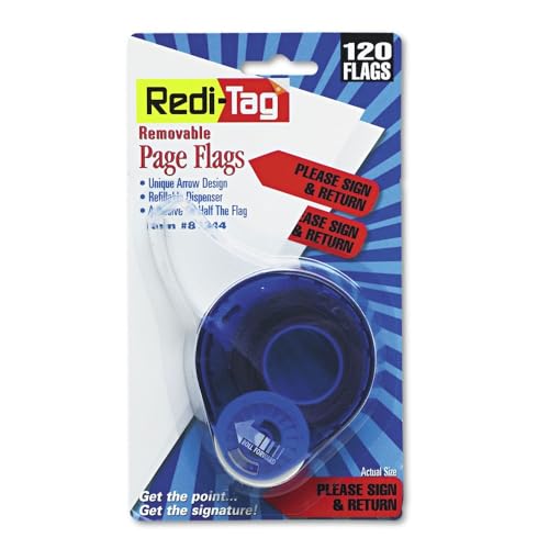 Redi-Tag Corporation RTG81344 Sign & Flèche Retour Flag Rouge