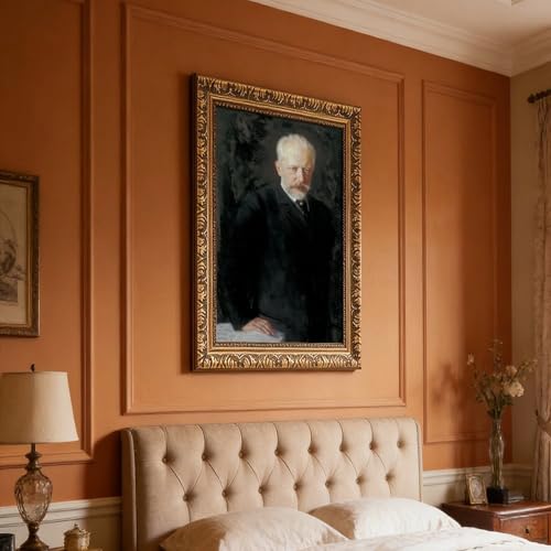 Toile Tchaikovsky Piotr Ilyich de qualité supérieure avec cadre à suspendre - 7