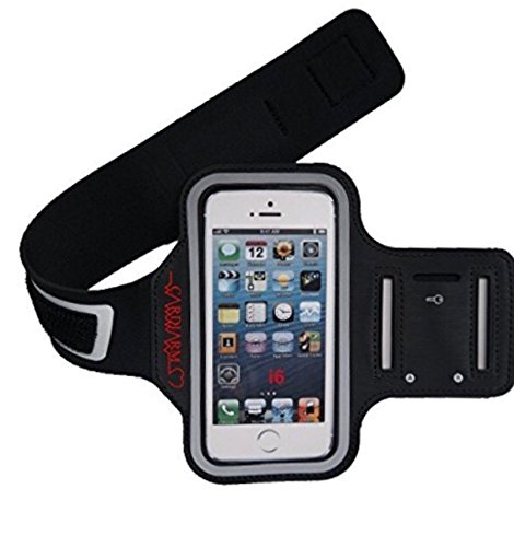 Exclusive Cardiarm Running iPhone 6S | 6 Sports Workout Armband | Also Fits iPhone 5/5S/5C, Galaxy S4 + Key Holder, Water Resistant