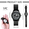 Military Watches for Men Mens Watches Men's Field Wrist Watch Analogue Quartz Watch Durable Outdoor Sport Black Wristwatch, Glow in The Dark, Minimalist Nylon Strap Affordable Tactical Army Watch #5