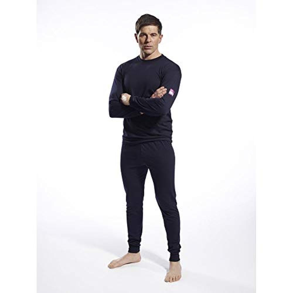 Portwest Flammhemmendes, antistatisches Langarm Poloshirt, Größe: 4XL, Farbe: Marine, FR10NAR4XL
