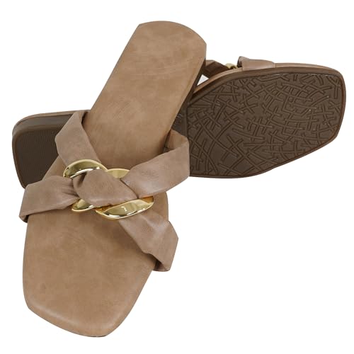 Image of IndieStide Heel Casual Flip Flops Slippers For Girls Women, Comfortable cushioned Chappals