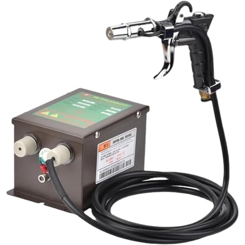BDJSN Portable Ionizing Air Gun, Anti-static Dust Spray Gun, with 4.6KV High Voltage Generator, Static Eliminator for Electronic Assembly, Microelectronics Manufacturing, Pharmaceuticals, Printing