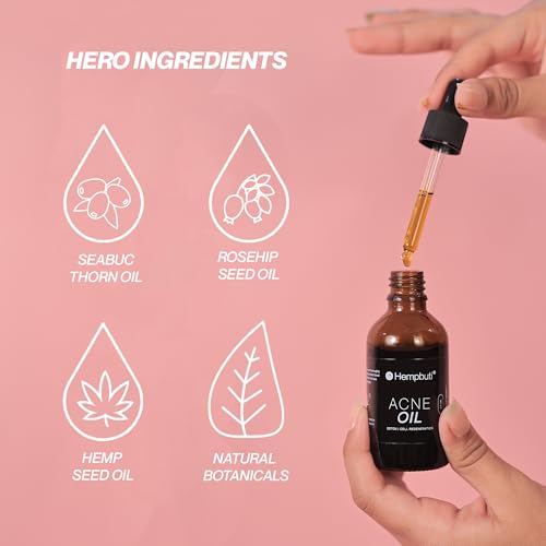 Image of Acne Oil 50 ML | Controls Acne & Sebum Secretion | For Oily Skin | Natural Anti-Inflammatory | Helps Removing Scar & Skin Tone | 100% Plant Based | For Men & Women