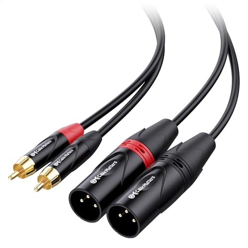 Cable Matters Dual RCA to XLR Cable XLR to RCA Male to Male 10ft