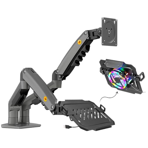 Suporte para Monitor e Notebook com Bandeja de Apoio NBH-8RGB, Br...