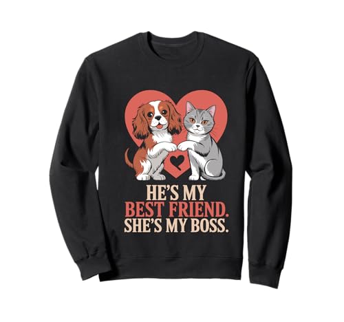 He's My Best Friend She's My Boss Sudadera
