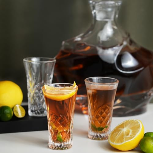 BCnmviku 55ml Shot Glasses,Reusable Clear Shot Glass,Heavy Base Shot Glasses Set for Cocktail,Tequila,Liquor,Whisky,Vodka,Spirits (2) - Image 3