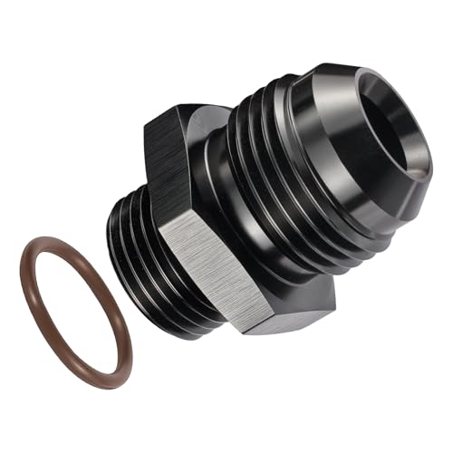 Image of EVIL ENERGY 12AN Flare to 10AN ORB Male 1PC Fuel Rail Adapter Fitting Black