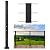 Muzata Cable Railing Post Square Weldless Flat top 36”x2”x2” Stainless Steel Black Powder Coated Finishing Pre-Drilled Posts Wood Concrete Surface Mount Deck Balustrade Invisible PS02 BH4S, PT1 PT2