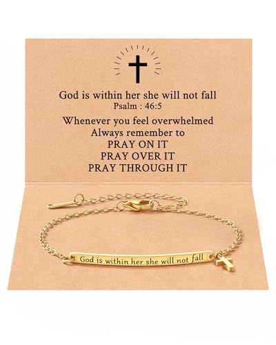 Christian Jewelry Gifts Bible Verse Bracelet for Women Girls