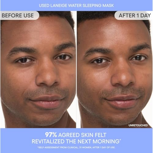 Image of Laneige Water Sleeping Mask for Face | Hydrating Overnight Face Mask for Refreshed and Glowing Skin | Lightweight Gel Texture with Moisture Wrap | Smooth Skin Night Cream