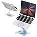 Produktbild TECHGEAR Laptop Ständer 360, Ergonomisch Verstellbarer Laptop Stand für Kollaboratives Arbeiten, mit Drehbarer Basis, Heat-Vent, Dual Rotary, Faltbar, Passend für MacBook/alle Laptops (BIS 17 Zoll)