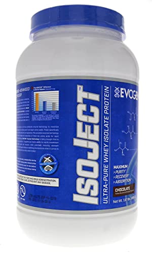 Evogen Isoject Chocolate Cake | Premium Whey Isolate Powder Loaded With Bcaa, Eaa, Ignitor Enzymes, Recovery, Shakes, Smoothies #TOP7