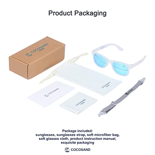 Image of Flexible Polarized Baby Sunglasses with Strap | UV Protection, Bendable, For Toddler Infant Newborn Girl Boy, Age 0-24 Months