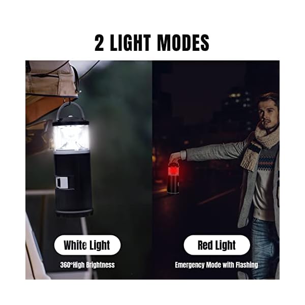 RealPlus Campinglaterne mit Camping Tool Kit, LED Campinglampe und Camping Häufig verwendete Werkzeugpakete, Batteriebetrieben Notfallleuchte für Camping, Angeln, Stromausfällen, Geschenke Männer – Bild 6