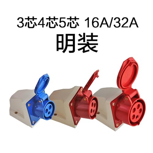 Conector industrial de 4 orificios con diseño robusto antidesgaste 5